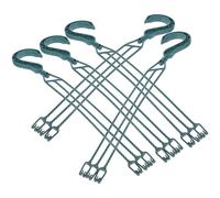 Angoily 5 Ganchos Giratorios de Plástico para Macetas Colgantes Gancho Resistente 360° para Cestas de Plantas Soporte Duradero para Jardín y Decoración Exterior Color Verde Claro 40