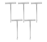 Angoily 5 Ganchos para Carne Mango en T Gancho Deshuesador de Acero Inoxidable 20 CM Herramientas para Carnicería Cocina Profesional y Barbacoa