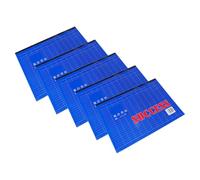 Angoily 5 Piezas Formulario de registro de inventario Libro de registro de gastos comerciales cuaderno de seguimiento de gastos cuaderno de finanzas libro mayor de gastos Papel Azul