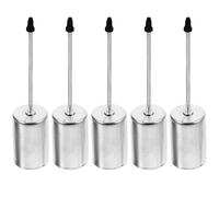 Angoily 5 Piezas Portavelas de Metal Plata Diseño Multifuncional para Decoración Navideña Artículo Decorativo Mesa del Comedor, Clip para Árbol de Navidad