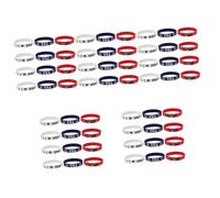 Angoily 5 series Pulsera De Uu Para Fiestas Pulsera Para Accesorios De Apoyo Al Orgullo s De Silicona Para Festivales De La Independencia 12 piezas x 5