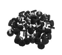 Angoily 50 Almohadillas De Plástico para Patas De Muebles Sillas Almohadillas De Fieltro Atornillables Extensores De Altura De Mesa Patas Niveladoras De Mesa