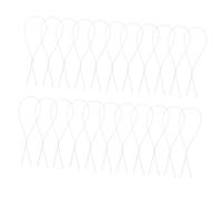 Angoily 50 Piezas Alambre Floral Blanco Calibre Flexible y Resistente para Manualidades DIY y Arreglos Artificiales