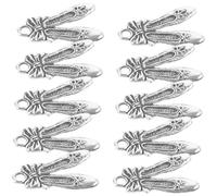 Angoily 50 Piezas Colgantes de Zapatos de Ballet Aleación Charm Collar de Zapatos de Ballet Accesorios de Joyería Manualidades DIY