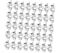 Angoily 50 Piezas De Accesorios De Joyería Para Casco Llavero Con Colgante De Casco Cuentas Sueltas Dijes De Casco De Fútbol Para Manualidades Pegatinas De Casco Colgantes De Fútbol