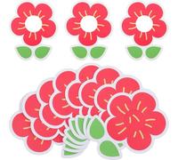 Angoily 50 Tarjetas de Papel para Piruletas Forma de Flor Soportes para Dulces Infantiles 50 Piezas para Fiestas y Regalos Jardín de Infancia