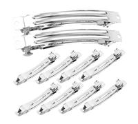 Angoily 50piezas Pinzas De Metal Pelo Accesorios De Joyería Horquillas Herramientas De Pinzas De Resorte Cabello Accesorio Para Hacer Pasadores Para Diy Para Fiesta