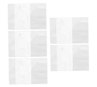 Angoily 5piezas Pack De Protectores Transparentes para Pasaporte Funda Duradera De PVC Bolsa De Pasaporte Ligera y Portátil para Viaje para Familias y Viajeros Frecuentes
