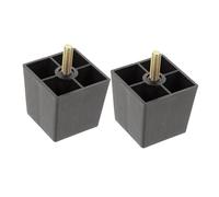 Angoily 6 Patas de Mueble de Metal M8 8 CM con Tornillos Elevadores para Patas de Mesa y Sofá Extensores Niveladores Antideslizantes para Sillas Armarios y Camas Uso en Hogar y