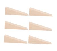 Angoily 6 Piezas Cuñas de Madera Antideslizantes para Puertas Cuñas de Seguridad con Diseño de Chevron Bloqueadores de Puertas Versátiles para y Oficina
