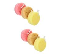 Angoily 6 Piezas esponja de baño esponja de ducha para niños esponjas de baño redondas spa depurador de limpieza de la piel esponjas de baño para ducha escarchado Bola de baño