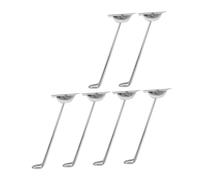 Angoily 6 Piezas Patas Metálicas para Muebles Plegables Resistentes al Desgaste de Reemplazables para Mesas de Escritorio y Hogar Fáciles de Instalar y Estables