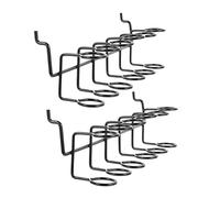 Angoily 6 Piezas Soporte para Destornilladores para Tablero Perforado de Hierro Premium Diseño Multianillo para Organizar Herramientas Gancho para Tablero Estándar Resistente y Fácil de