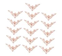 Angoily 60 Piezas Adornos Vintage para Esquinas Muebles Parches para Cajas y Gabinetes Color Rosa Dorado Decoración Funcional para Puertas