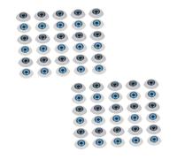 Angoily 60 Piezas Ojos de Muñeca DIY Resina Duradera para Manualidades Ojos de Amigurumi y Crochet Accesorios Grises y Azules para Muñecos y Juguetes Flexibles