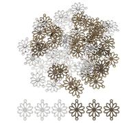 Angoily 60 Piezas Zinc Alloy Double-hole Connectors For DIY Jewelry Making Craft Accessories For Bracelets Necklaces Keychains And Earrings