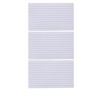 Angoily 600 tarjetas rayadas de doble cara, blancas, para estudiar, aprender, útiles escolares, para el hogar, estilo vintage, para tomar notas.