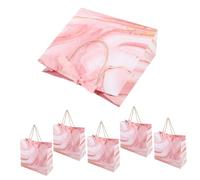 Angoily 6pcs Diseño De Mármol Bolsas De con Elegante Cinta De Arco De La Despedida De Soltera Presente Bolsos De Fiesta De Graduación Bolsos para Celebraciones De Cumpleaños De