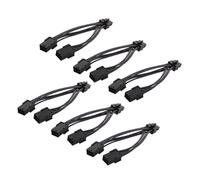 Angoily 6piezas Adaptador De Tarjeta Gráfica De Cable De Alimentación Pcie para Gpu Unidades Cable De Extensión Divisor para Tarjeta De Video Computadora