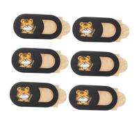 Angoily 6piezas Cobertura De Privacidad para Webcam Diseño De Tigre Fundas Profesionales y Duraderas para Webcam De Teléfono y Pc Adhesivo De Privacidad Cubierta para Cámara