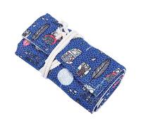 Angoily 72 Agujeros Estuche de Lápices de Búho Unisex Estampado de Búho Estuche de Lona para Lápices Organizador para Uso la Escuela Hogar