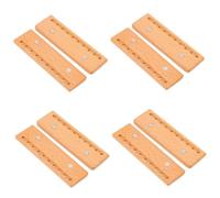 Angoily 8 Piezas Clips Magnéticos De Madera Hebillas De Madera para Bolsos Billetera Sigilosa Cerradura De Botón Rectangular Broches Magnéticos Imán Agujerito Hebilla De Equipaje
