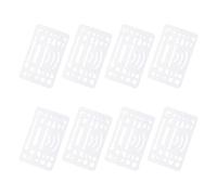 Angoily 8 Piezas Plantilla de Dibujo de Acero Inoxidable para Estudiantes Herramienta de Dibujo Geométrico para Ingeniería Hogar Oficina