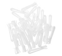 Angoily 80 Ganchos Ajustables de Plástico para Rieles de Cortinas Plisadas Clips Pequeños de 85 Mm para Colgar Cortinas en Baño y Hogar Compatibles de Ducha y Ventanas