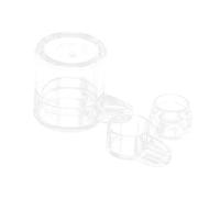 Angoily Accesorio 2 Piezas Alimentador de Agua para Hormigas nebulizador de terrario Taza del alimentador del camarón del Gusano Comedero Separado para alimentación Mascota trepadora