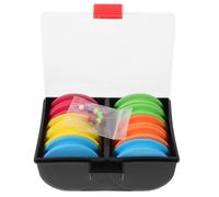 Angoily Accesorio de Pesca Enrollador de Línea Caja de Almacenamiento en EVA, Tamaño Compacto 2.56X2.56X0.63 Pulgadas para Pesca Recreativa Color