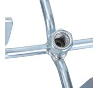 Angoily Accesorio Mezclador de Cemento para Taladro Eléctrico Cabezal Agitador Metálico Doble Hoja para Mortero Paleta Mezcladora Resistente y Compatible Adecuado para Mezcla de