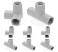 Angoily Accesorios de Conexión para Parque Infantil Interiores, 8 Piezas Conector Triple en T y Codo Ventosa, Juntas de Seguridad para Muebles y Juegos Infantiles, Montaje Estable