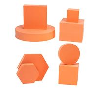 Angoily Accesorios Decorativos para Fotografía Modelos de Cubos Geométricos Decoración Geométrica Herramienta de Fondo de Cubo Geométrico Ligero Fácil de Limpiar para Joyería Fotos de Belleza