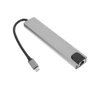 Angoily Adaptador Concentrador USB Multipuerto Portátil para PC y Portátil, Compatible Teclado y Cámara Web, Compacto y Plug and Play, Adecuado para Viaje y Oficina, Color Negro