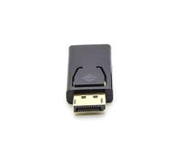 Angoily Adaptador Displayport Macho Hembra Convertidor de Alta Definición para HDTV y PC Conector Duradero Color Negro