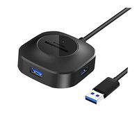 Angoily Adaptador USB Concentrador Multipuerto Extensión De Línea Lector De Desconcentrador De Cables