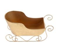 Angoily Adorno de Trineo Navideño de Hierro Pequeño para Decoración Navideña de Escritorio Accesorio Festivo para Fiestas y Ambiente Navideño Decoración de Trineo Elegante y Delicada