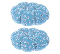 Angoily Alfiletero de Tela Estilo Pastoral en Forma de Calabaza Azul, 2 Piezas, Almohadilla para Agujas y Alfileres para Costura Diy, Herramienta Manual para Bordado y Punto de Cruz