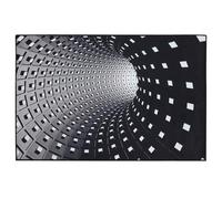 Angoily Alfombra Antideslizante Visual 3D Ilusión Óptica Tamaño 80X50 CM Color Oscuro Resistente a Manchas para Interiores y Exteriores Lavable a Máquina Adecuado para Sala