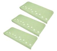 Angoily Alfombrillas de Seguridad para Escaleras 3 Unidades Antideslizantes Plegables Verdes Función Luminosa para Peldaños Interiores