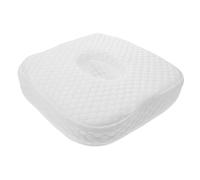 Angoily Almohada para el cuidado de las perforaciones de oreja: cojín de espuma viscoelástica con orificio para mayor comodidad al dormir de lado después de la cirugía.