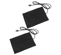 Angoily Almohadilla Térmica USB Estera Calefactora de Secado Rápido para Resina Epoxi de Algodón Negro Paquete de 2 para Suministros de Resina en Casa