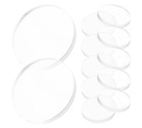 Angoily Almohadillas Antideslizantes para Muebles y Mesa de Vidrio Transparentes de Silicona, Diámetro 25 Mm, 3 Mm Grosor, 12 Unidades, Protección y Fijación Estable para Uso