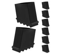 Angoily Almohadillas Antideslizantes para Patas de Escalera de Tijera 8 Piezas Goma Negra Resistente Cubiertas Aislantes para Escaleras Plegables Estabilizadores Seguros para Uso