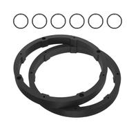 Angoily Anillos Adaptadores de Plástico para Altavoces de Coche 6,5 Pulgadas, Juego de 8 Espaciadores Sólidos para Altavoces Puerta Delantera y Trasera, Aislamiento de Sonido y Mejora