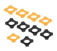 Angoily Anillos Antivibración Para Micrófono 10 Piezas, Anillos Antideslizantes De Goma Negros y Naranjas, Protección Anticaída Para Ktv, Fiestas, Conferencias y Presentaciones