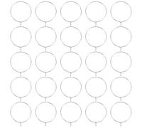 Angoily Anillos Metálicos para Copas de Vino 25 MM Cierre Activo 200 Piezas Plateadas Identificadores Colgantes DIY para Bodas Fiestas y Marcadores Versátiles de Bebidas