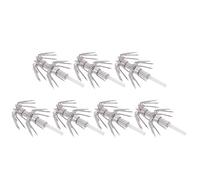 Angoily Anzuelos Luminosos de Acero Inoxidable 7 Piezas, Gancho de Pulpo Doble Capa Tamaño 2 para Pesca Nocturna y Señuelos de Calamar, Accesorios para Pesca Deportiva al Aire Libre