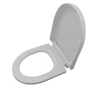 Angoily Asiento de Entrenamiento para Ir al Baño Asiento de Inodoro Base Antideslizante Polipropileno Color Blanco Diseño U-Shaped Adecuado para Casa y Viajes