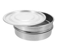 Angoily Bandeja de Germinación de Acero Inoxidable de 20 Cm Malla Fina de 1 Mm y Base Galvanizada, Bandeja para Cultivo y Soporte para Plantas de Jardín Interior y Huerto Doméstico